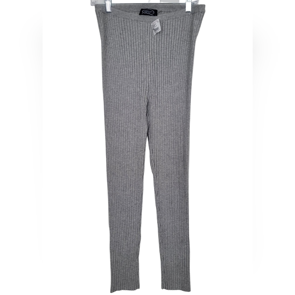 MAGASCHONI Alena Women's Silk Ribbed Knit Leggings- Size L